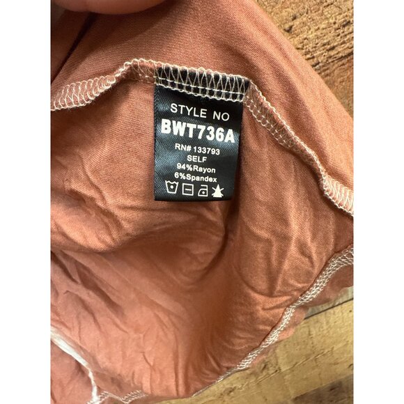 Pol Long Sleeve Tiered Tie-Dye Tunic Dress Large NWT - Picture 7 of 8